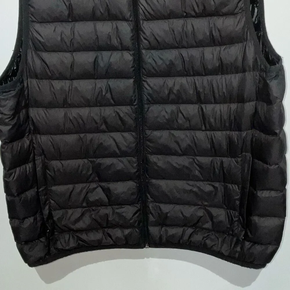 Hawke & Co Men's Black Performance Packable Full Zip Down‎ Puffer Vest Size XL